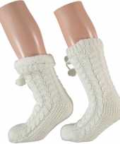 Dames anti slip huis antislip sokken slof antislip sokken wit mt 35 41